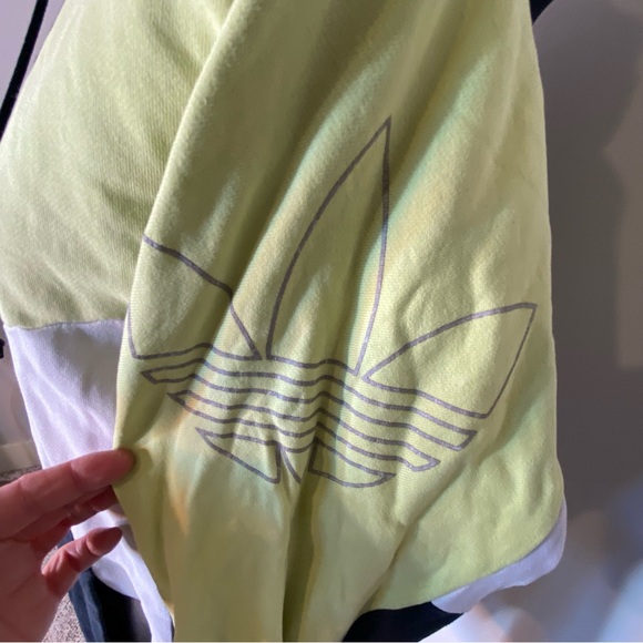 Adidas Women's Tri-Tone Hoodie - Black, White, Yellow - Picture 6 of 13